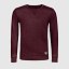 Sudadera cuello redondo clásica unisex color oxblood jaspeado